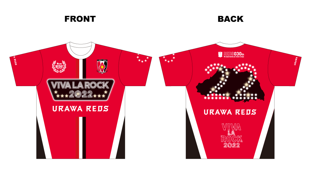 Lサイズ浦和レッズ VIVA LA ROCK 2021 REDS ROCKサッカーシャツ