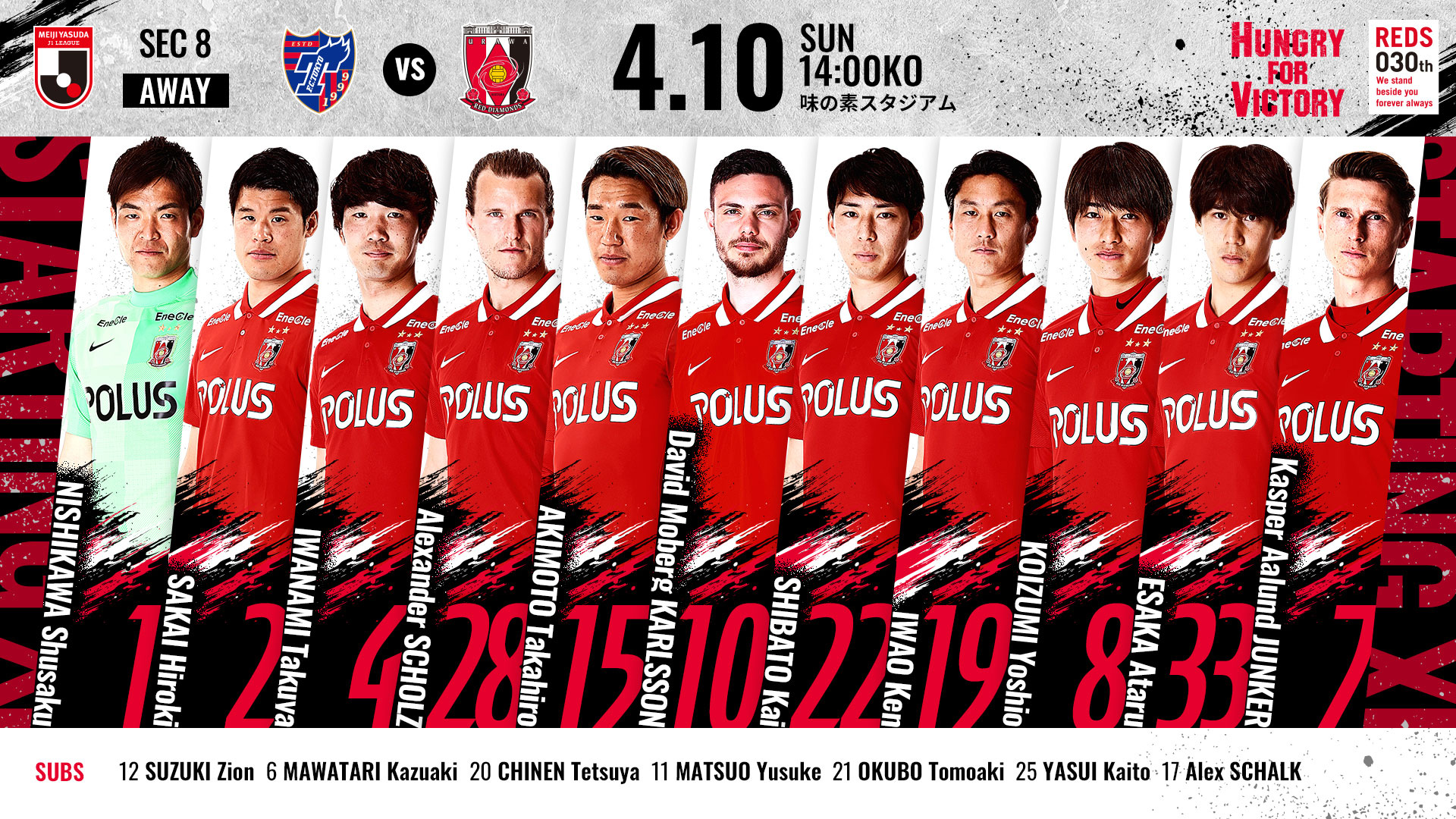 明治安田生命j1リーグ 第8節 Vs Fc東京 試合情報 Urawa Red Diamonds Official Website