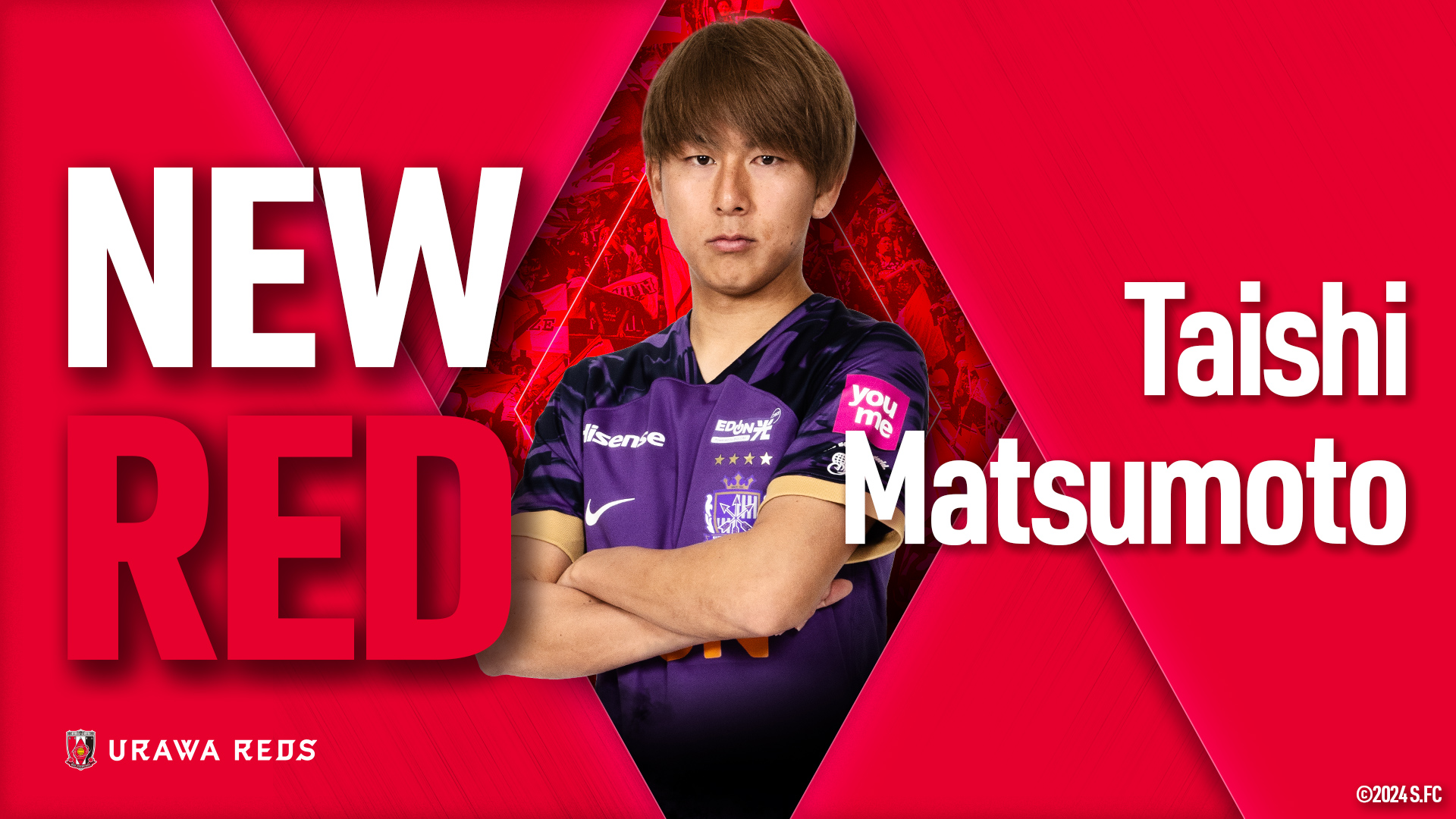 Announcement of permanent transfer of Taishi Matsumoto