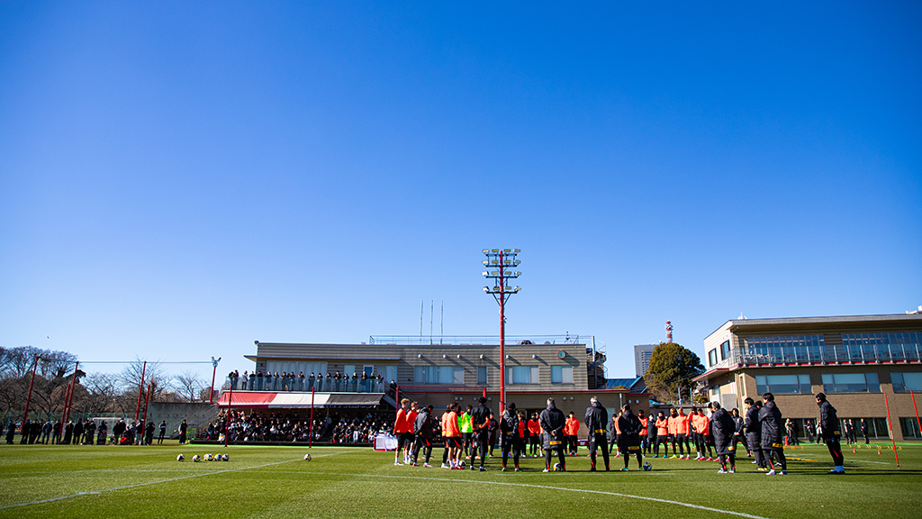 大原サッカー場での公開トレーニングご見学者のみなさまへ