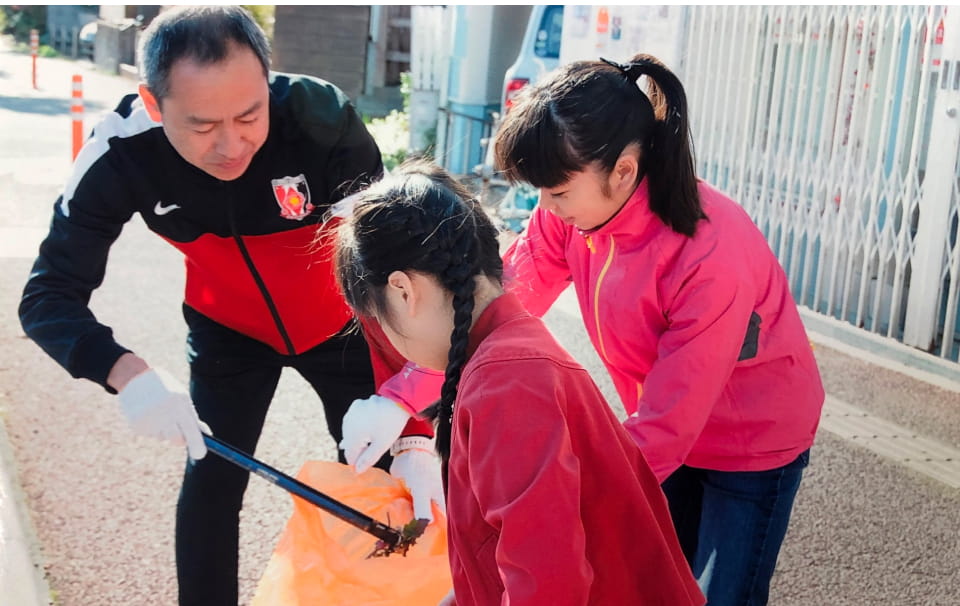 画像:清掃をしている様子